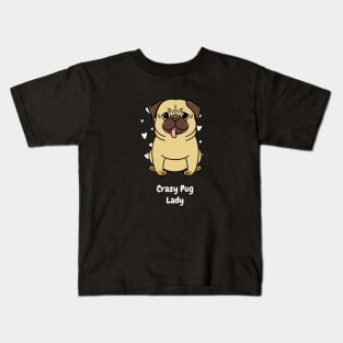 Pug lady Kids T-Shirt